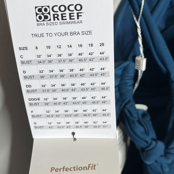 Contours By Coco Reef Shapemaker One Piece Swimsuit Lapis Blue Womens 8 32C - Picture 10 of 15